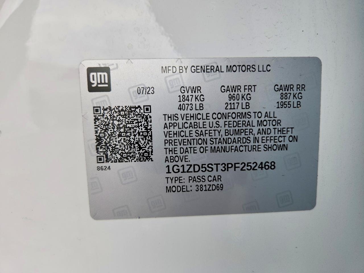 2023 CHEVROLET MALIBU LT photo 23