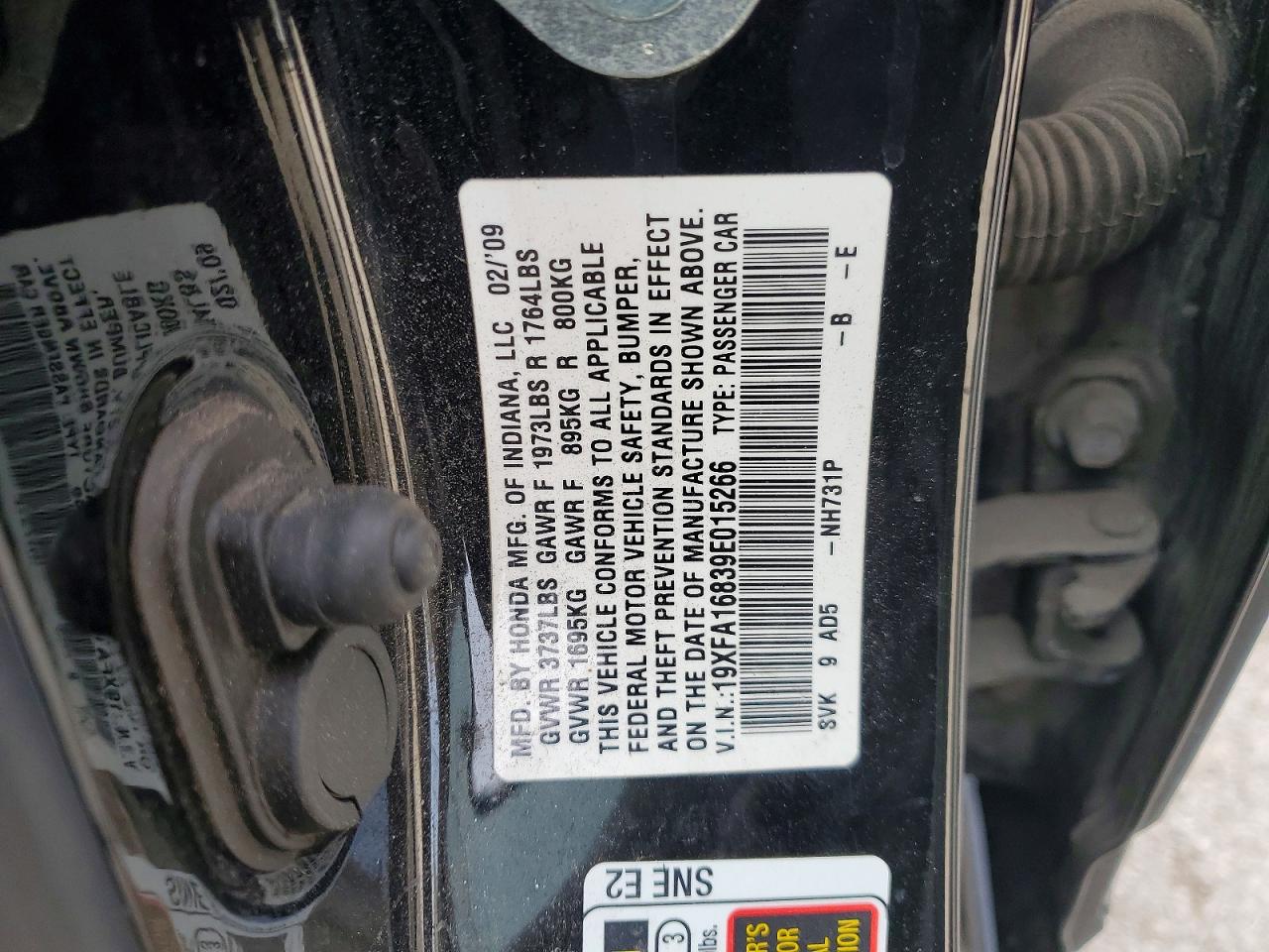 2009 HONDA CIVIC EX photo 23