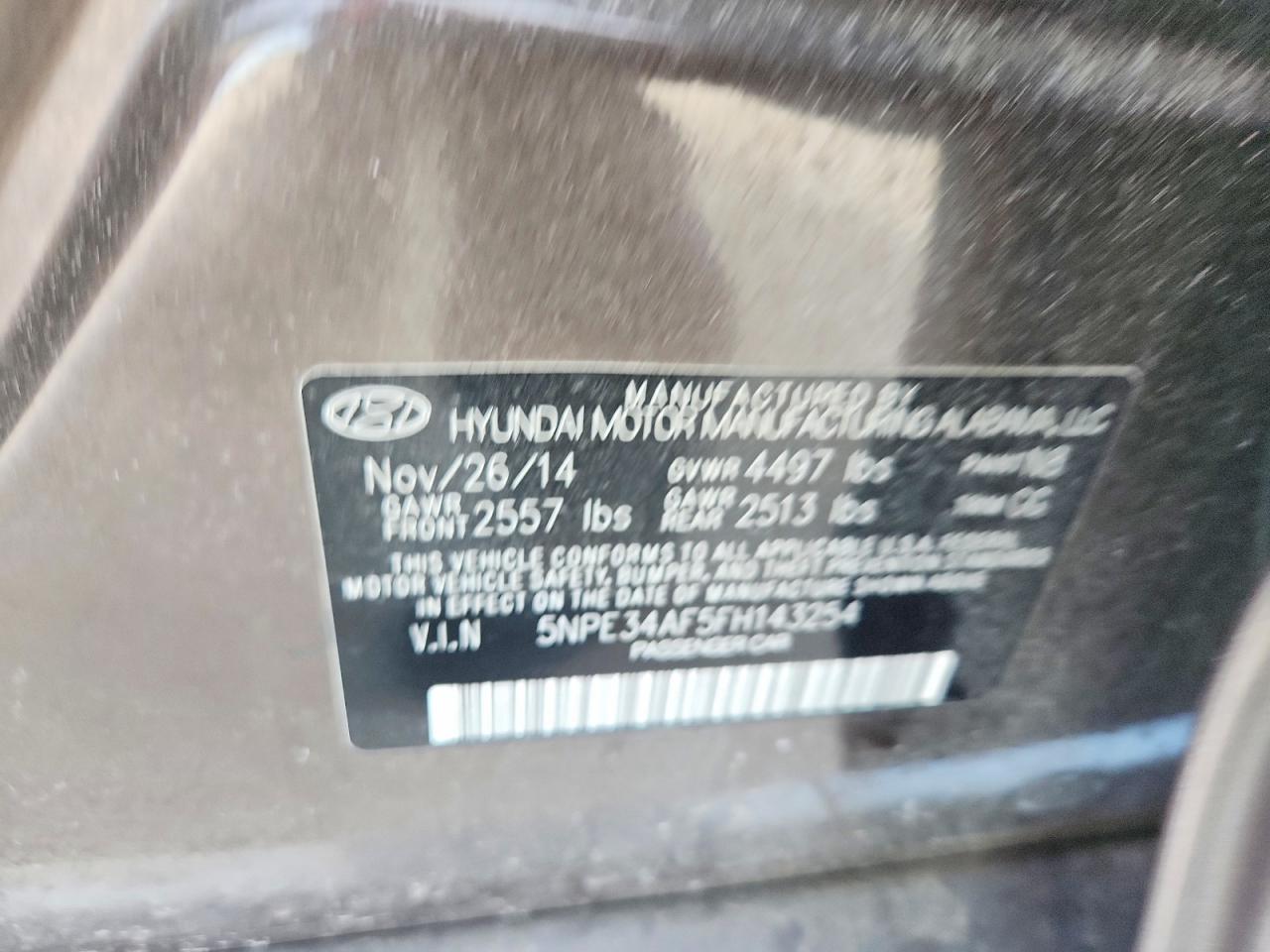 2015 HYUNDAI SONATA SPORT photo 37