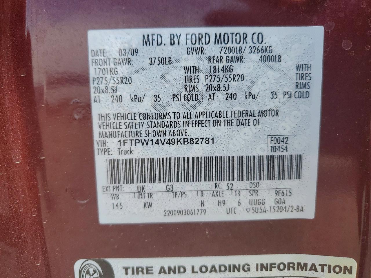 2009 FORD F150 SUPERCREW photo 23