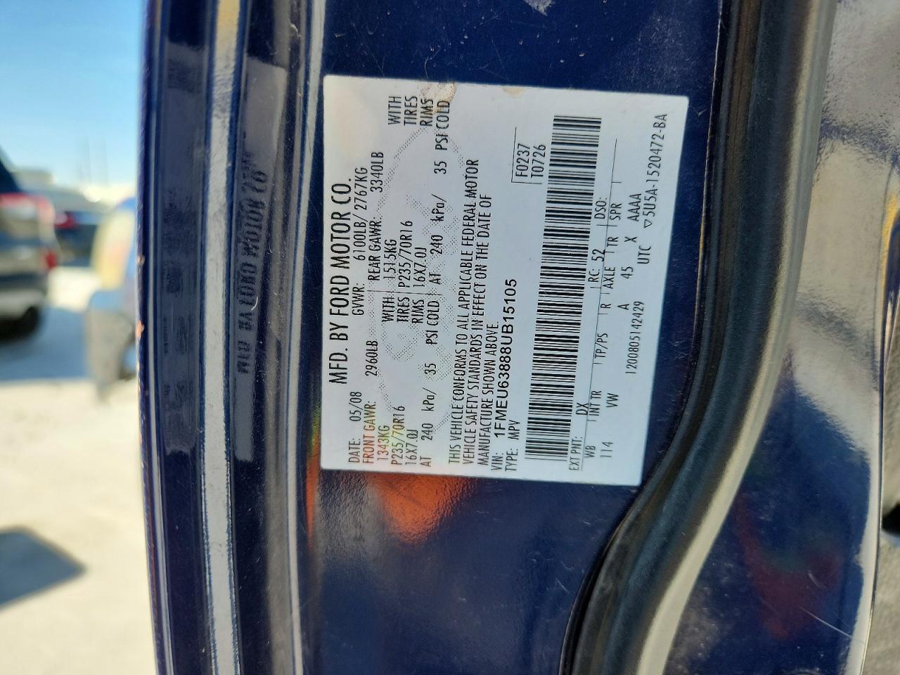 2008 FORD EXPLORER XLT photo 23