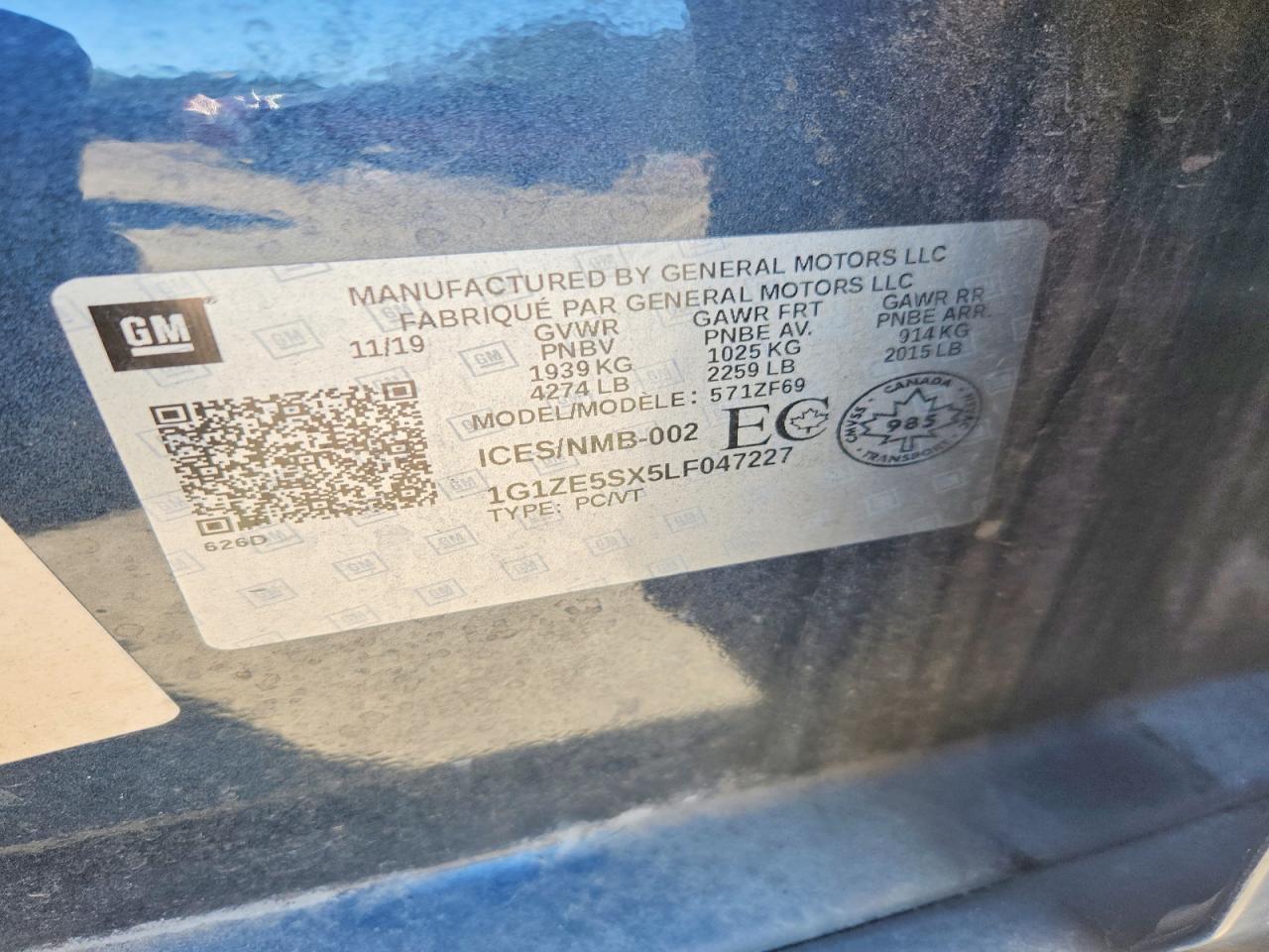 2020 CHEVROLET MALIBU PREMIER photo 23