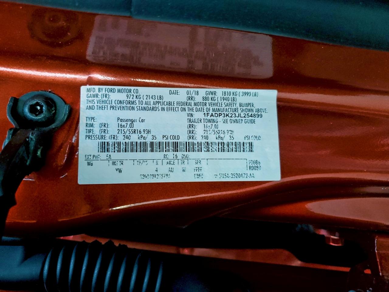 2018 FORD FOCUS SE photo 13