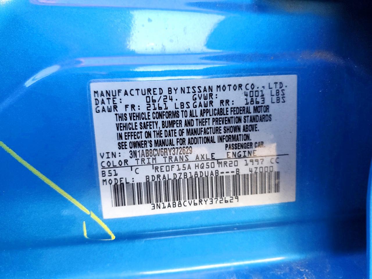2024 NISSAN SENTRA SV photo 23