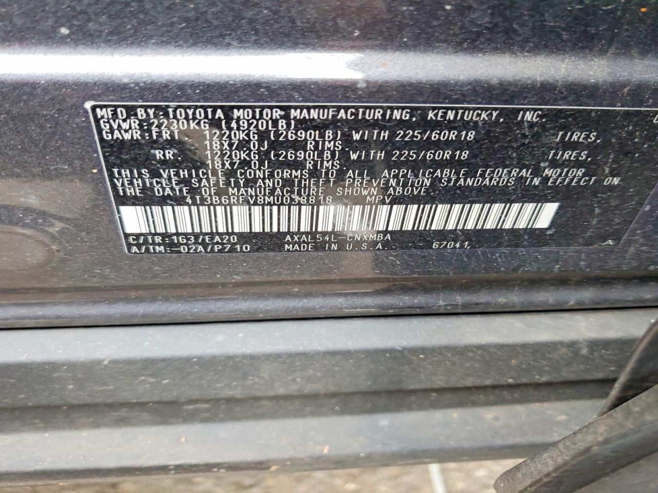 2021 TOYOTA RAV4 photo 13