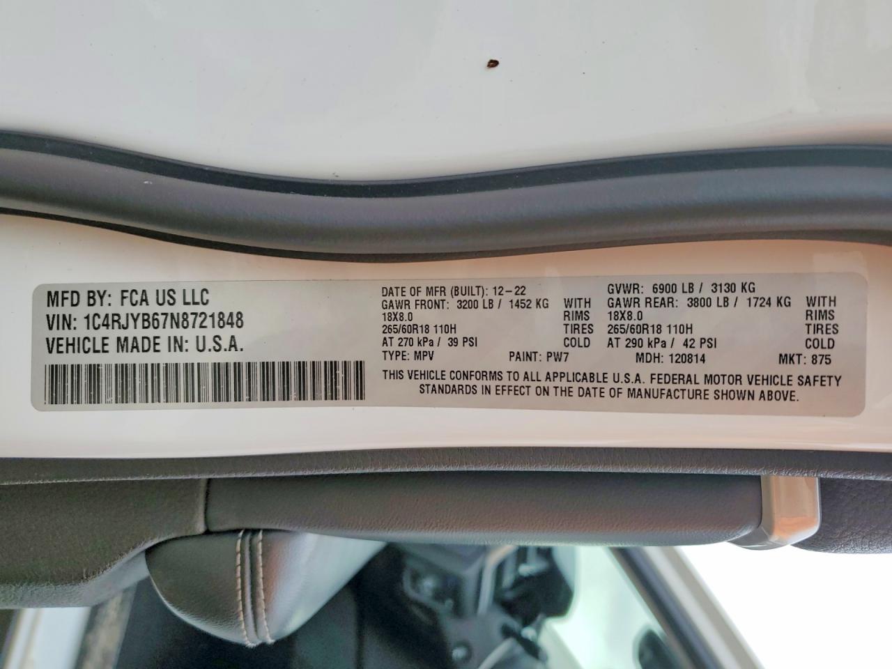 2022 JEEP GRAND CHEROKEE LIMITED 4XE photo 14