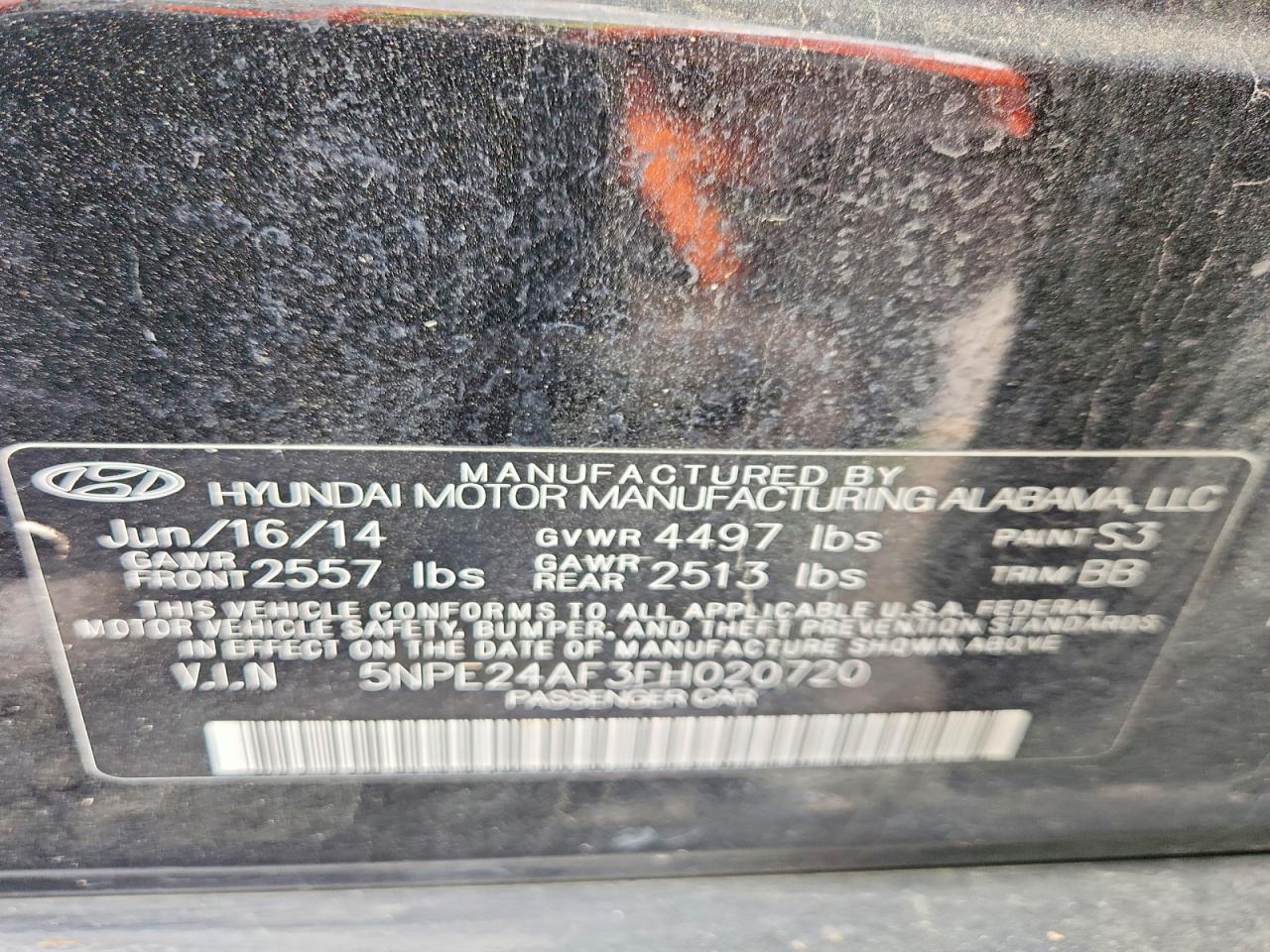 2015 HYUNDAI SONATA SE photo 23