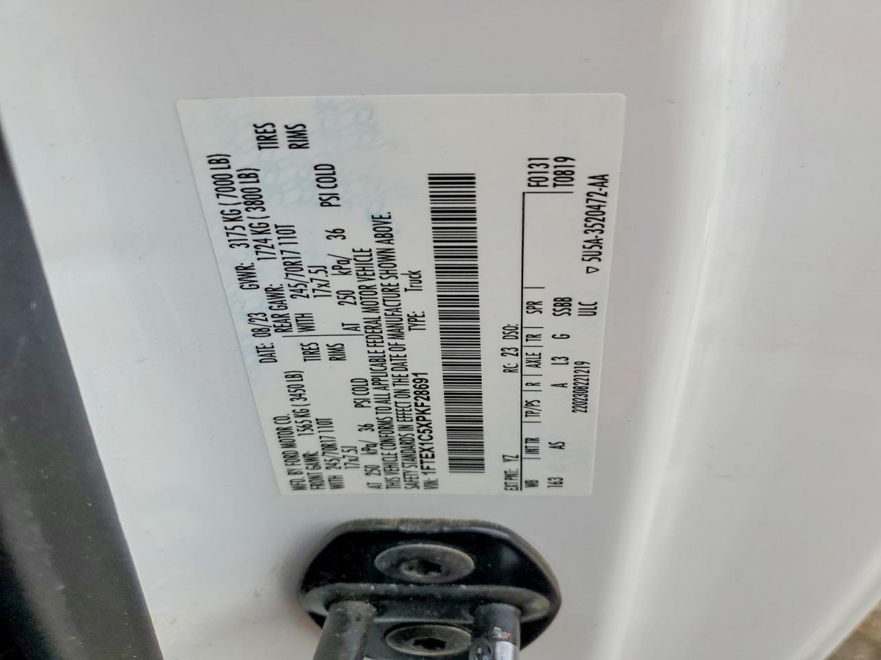 2023 FORD F150 SUPER CAB photo 23