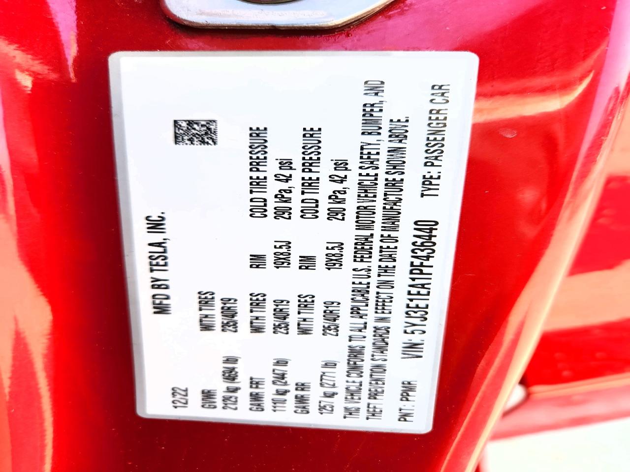 2023 TESLA MODEL 3 photo 23