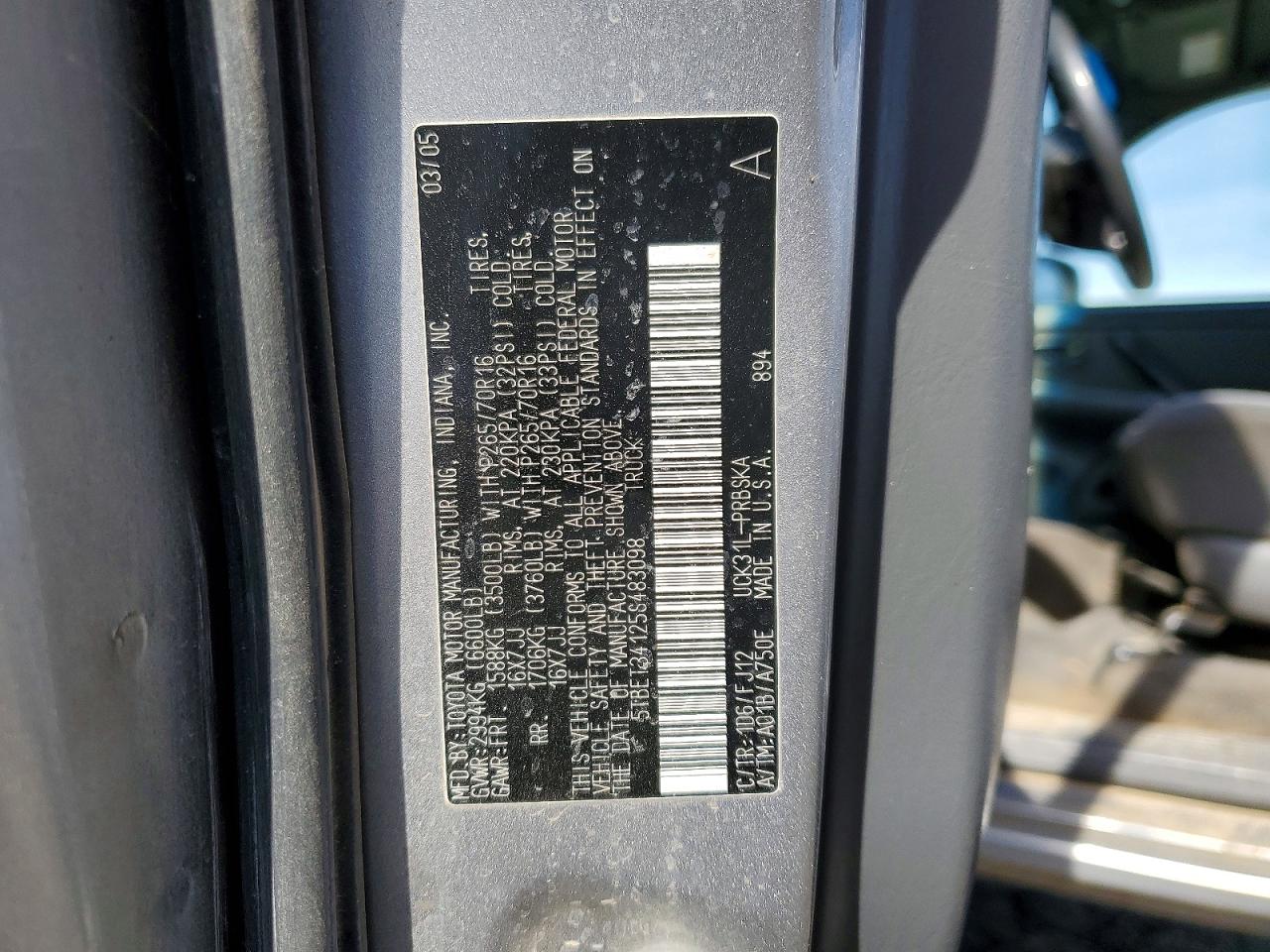 2005 TOYOTA TUNDRA DOUBLE CAB SR5 photo 12