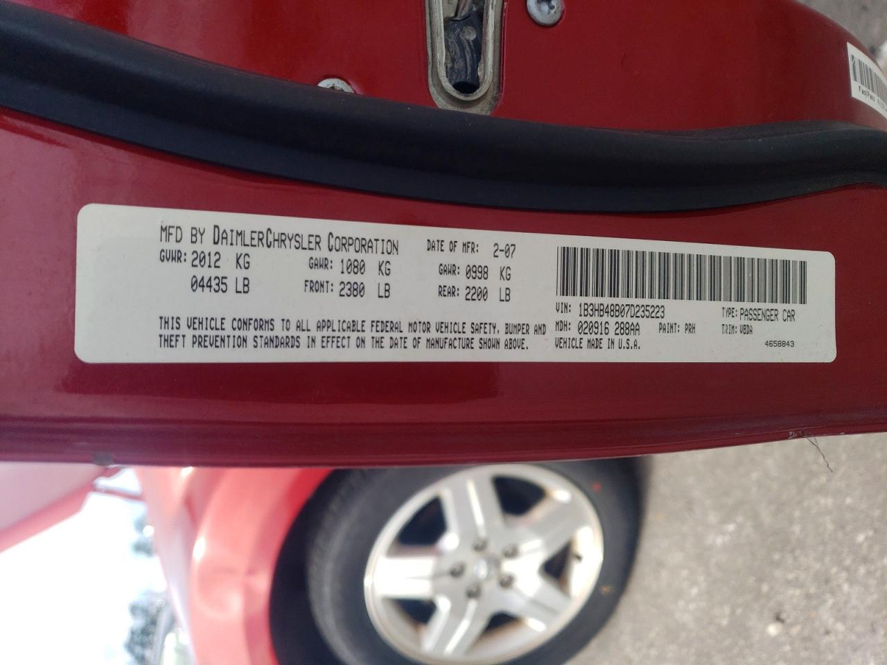 2007 DODGE CALIBER SXT photo 37