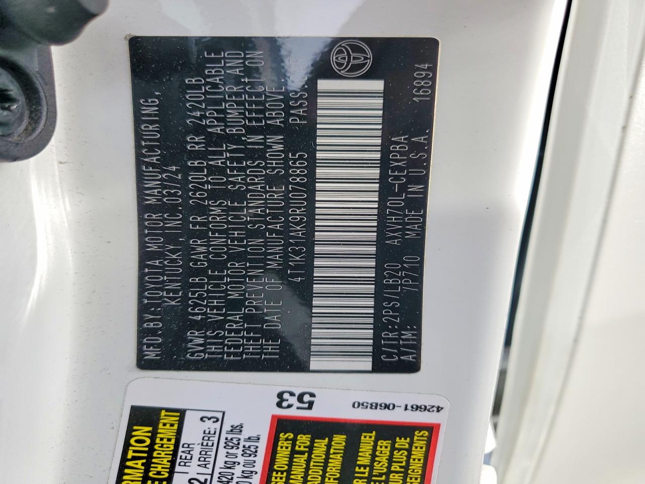 2024 TOYOTA CAMRY XSE photo 34