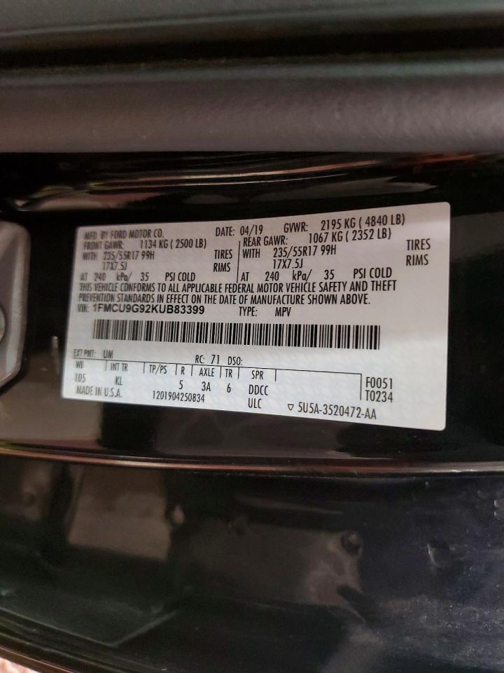 2019 FORD ESCAPE SE photo 27
