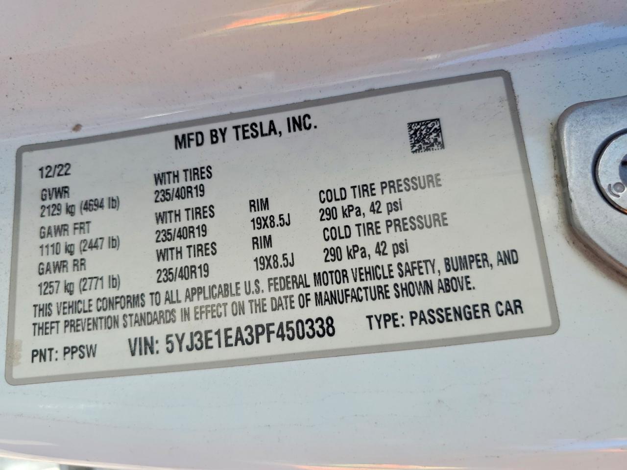 2023 TESLA MODEL 3 photo 13