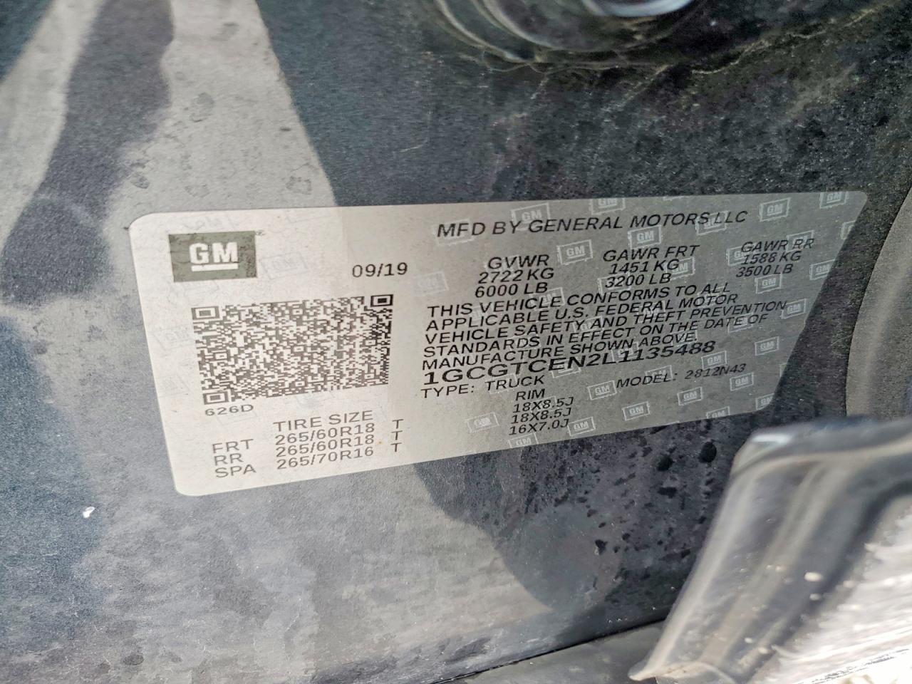 2020 CHEVROLET COLORADO LT photo 12