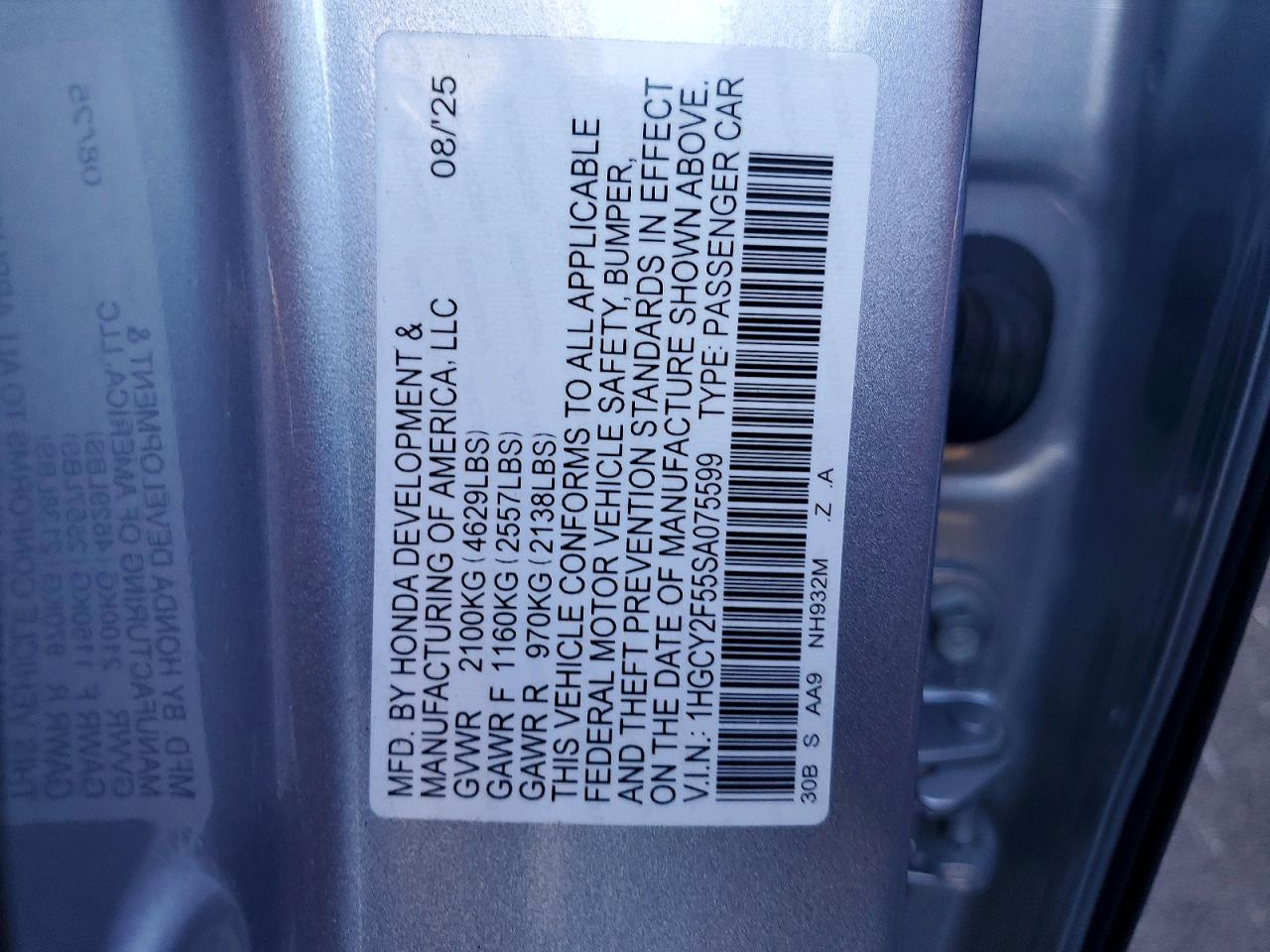 2025 HONDA ACCORD HYBRID SPORT photo 34