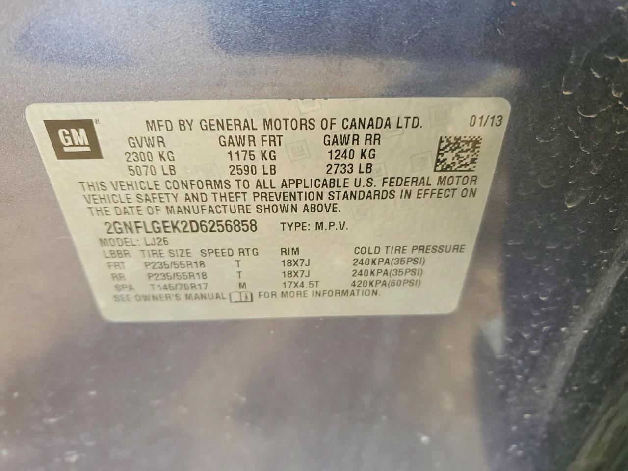 2013 CHEVROLET EQUINOX LTZ photo 25