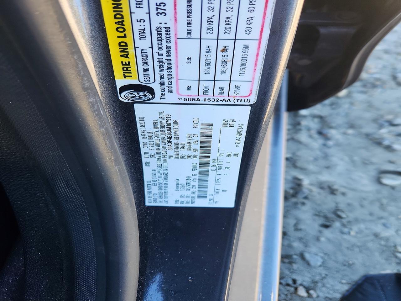 2018 FORD FIESTA SE photo 25