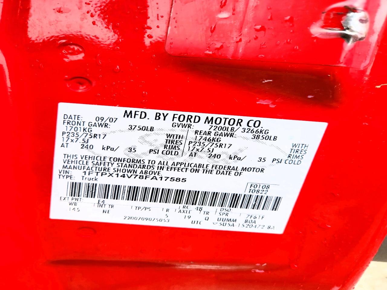 2008 FORD F150 photo 23