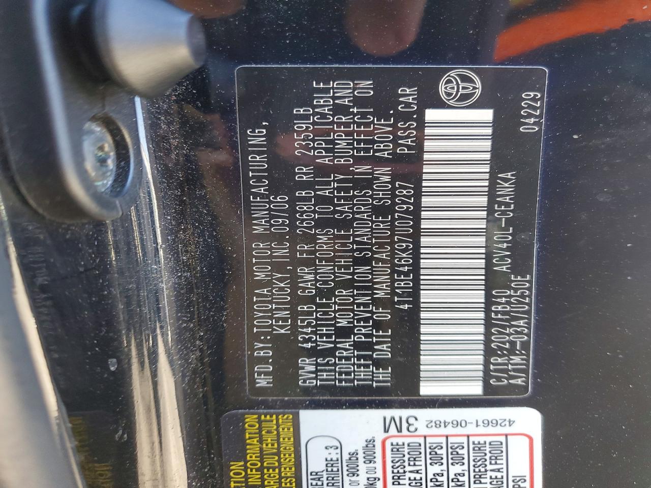 2007 TOYOTA CAMRY CE photo 23