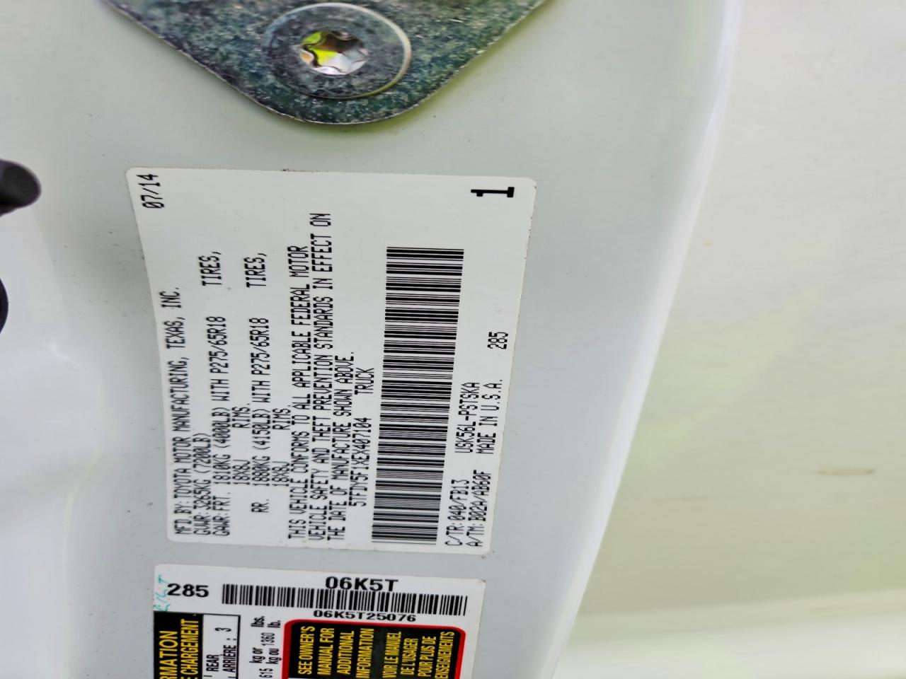2014 TOYOTA TUNDRA CREWMAX SR5 photo 23