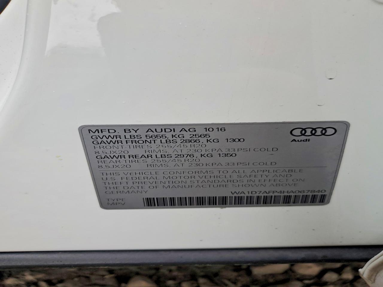 2017 AUDI Q5 PREMIUM PLUS S-LINE photo 13