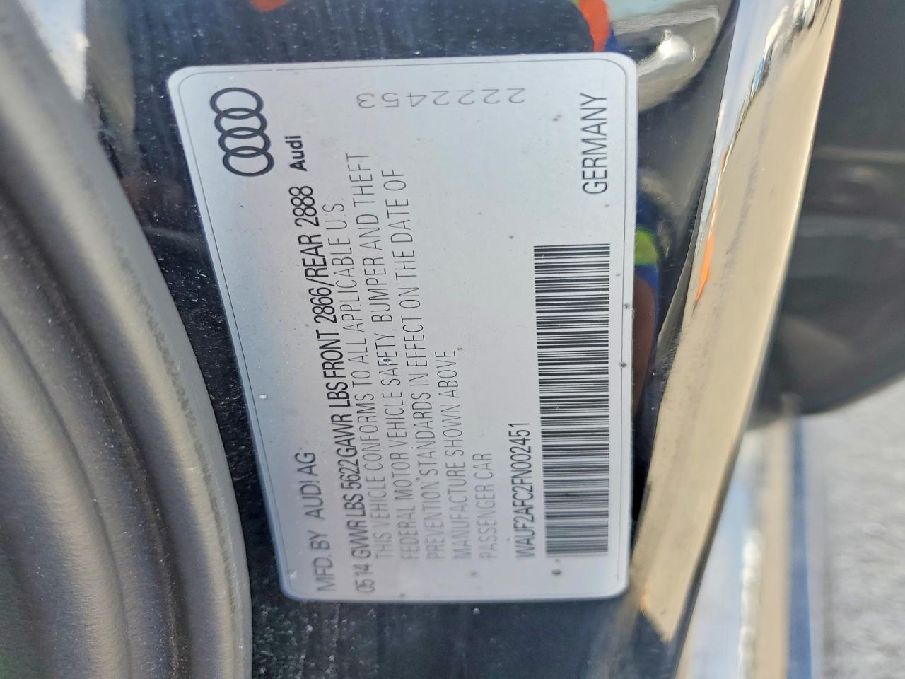 2015 AUDI S6 photo 12