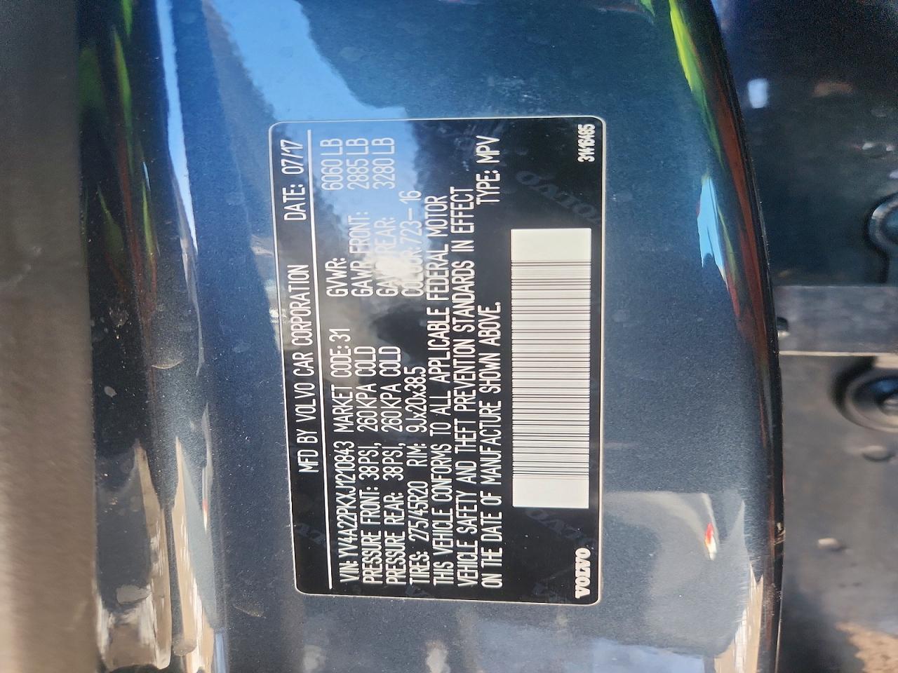 2018 VOLVO XC90 T6 photo 37