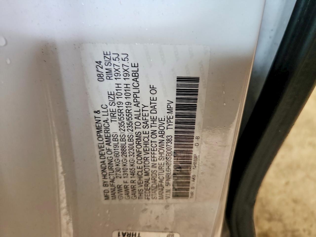 2025 HONDA ODYSSEY TOURING photo 25