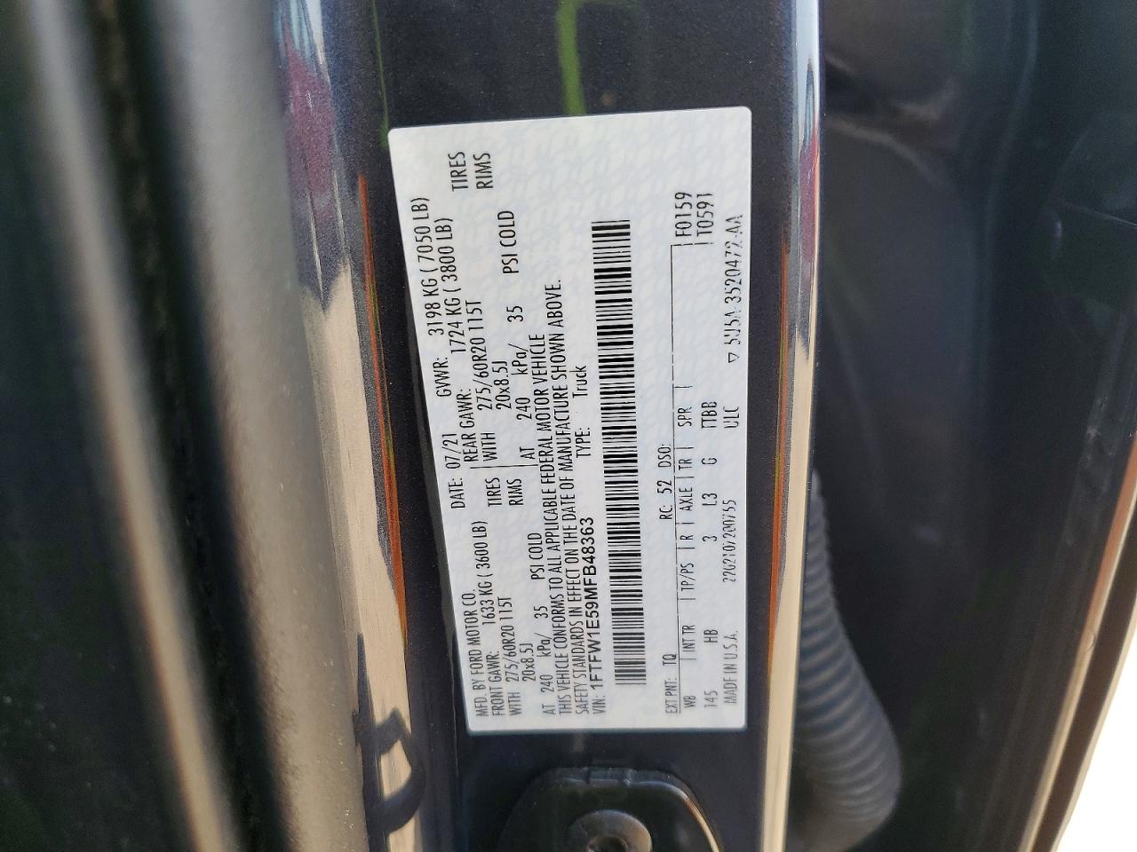 2021 FORD F150 SUPERCREW photo 25