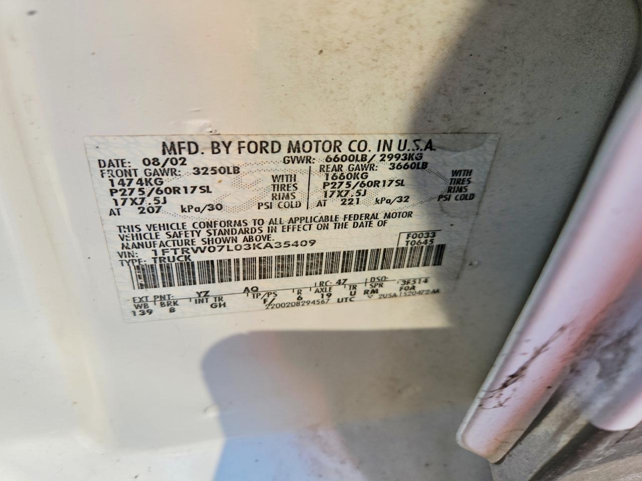 2003 FORD F150 SUPERCREW photo 34