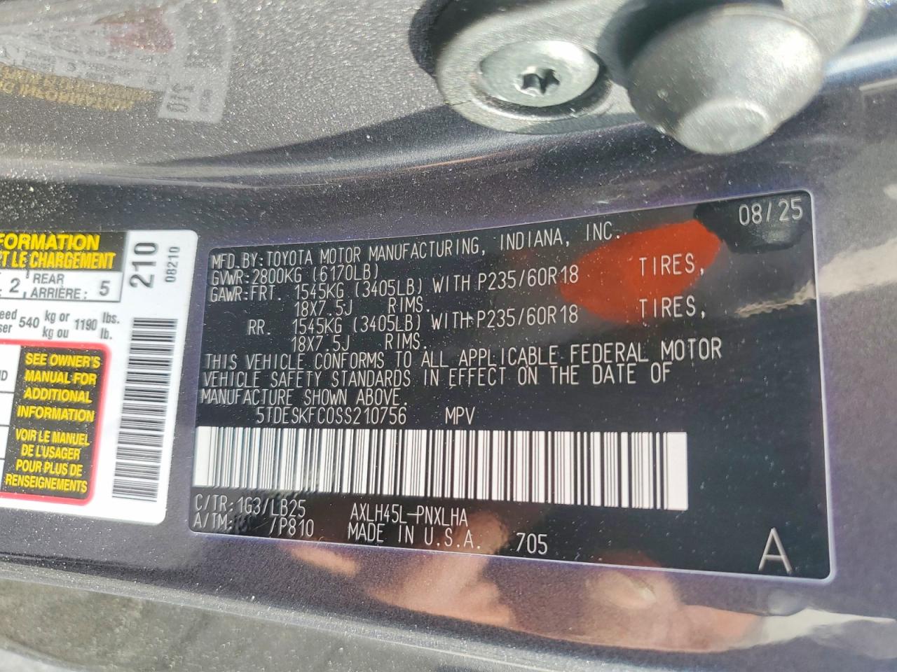 2025 TOYOTA SIENNA PLATINUM 7-PASSENGER photo 22