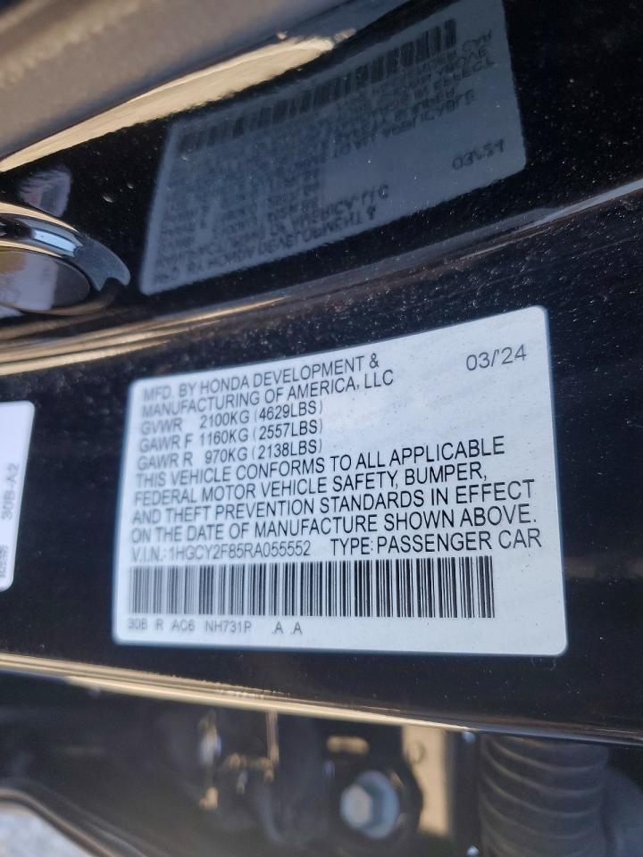 2024 HONDA ACCORD TOURING HYBRID photo 12