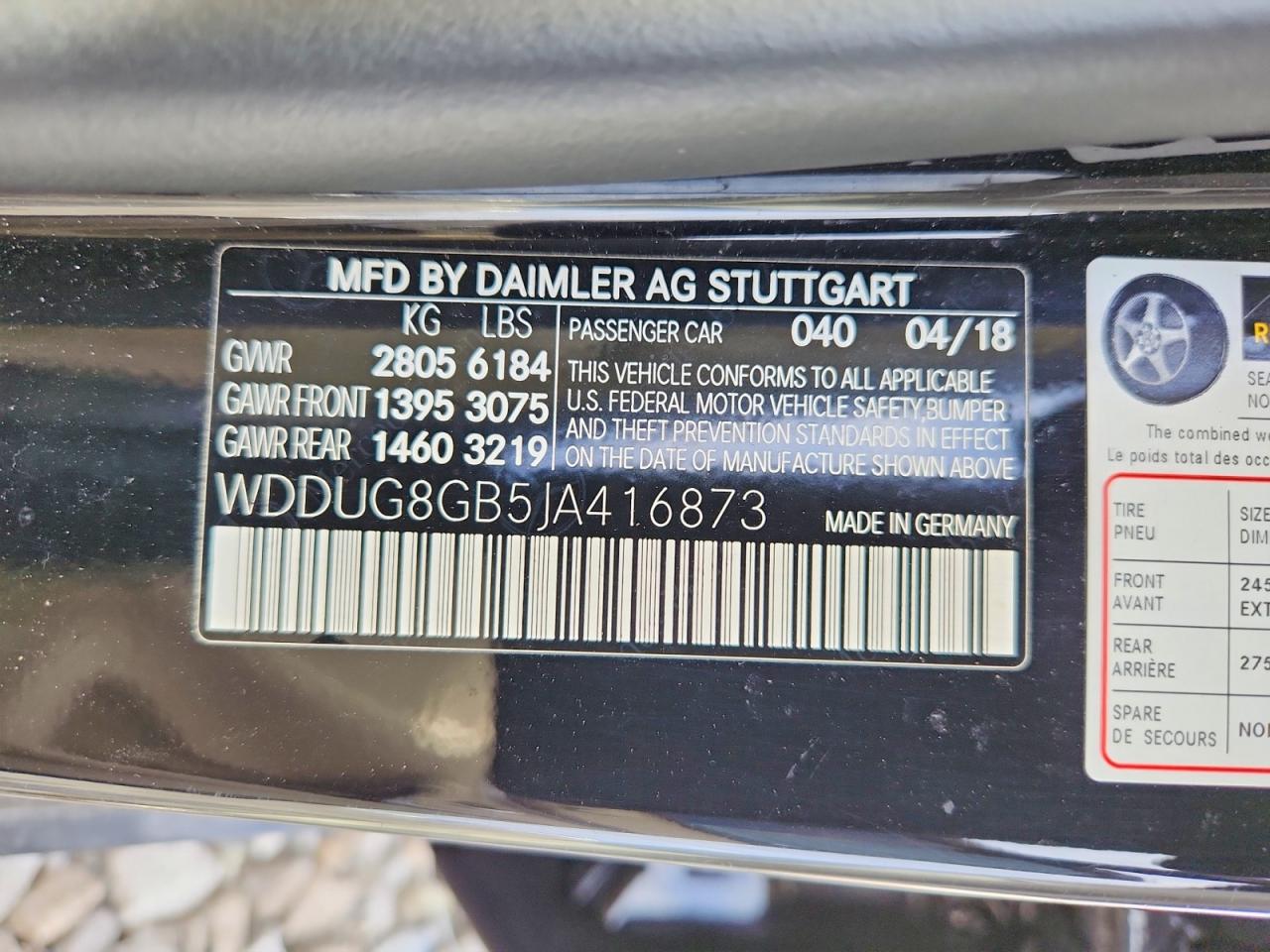 2018 MERCEDES-BENZ S 560 4MATIC photo 12