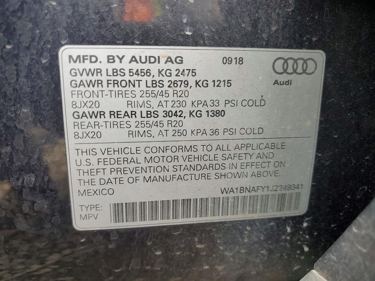 2018 AUDI Q5 PREMIUM PLUS photo 37