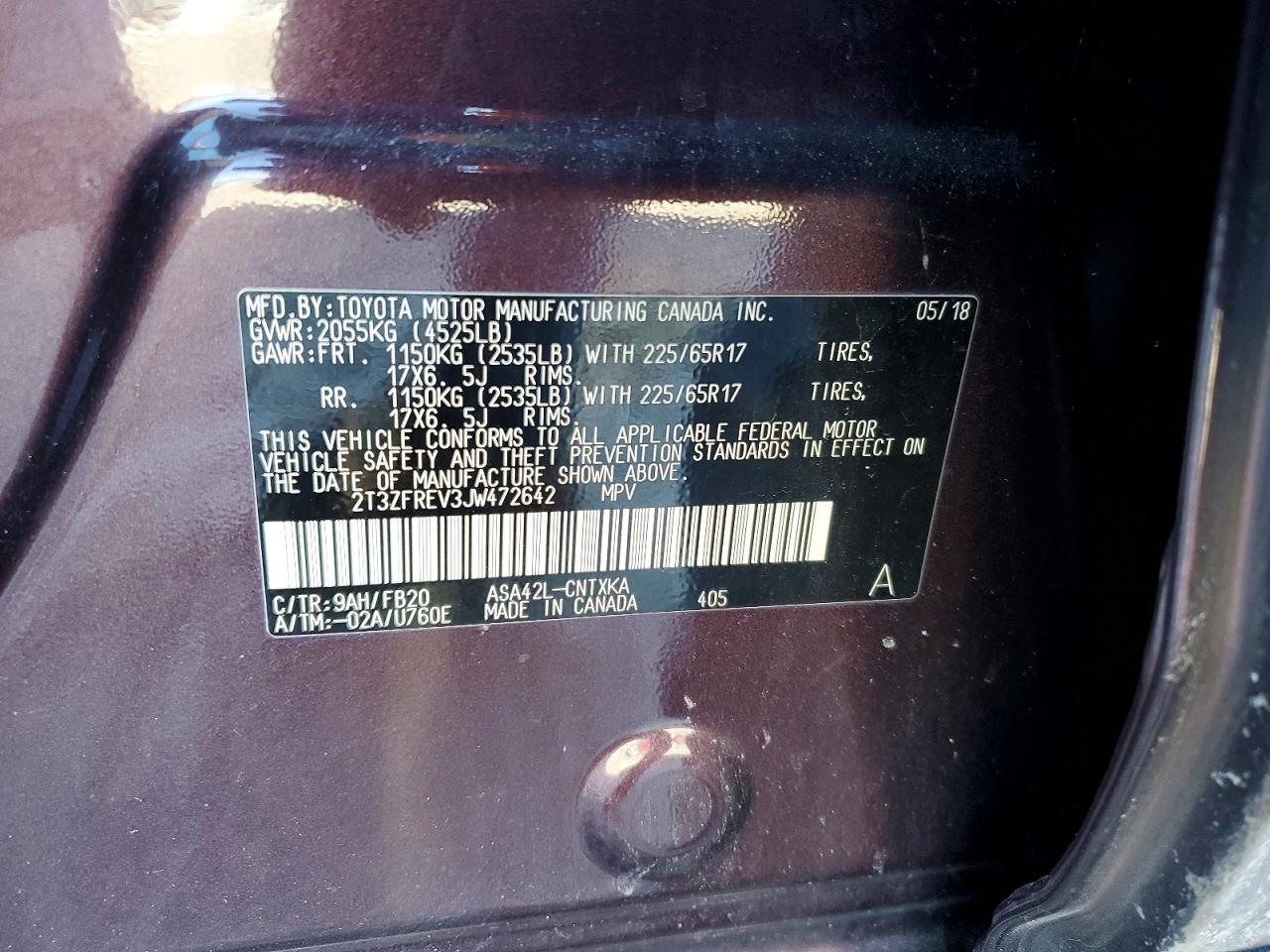 2018 TOYOTA RAV4 LE photo 25