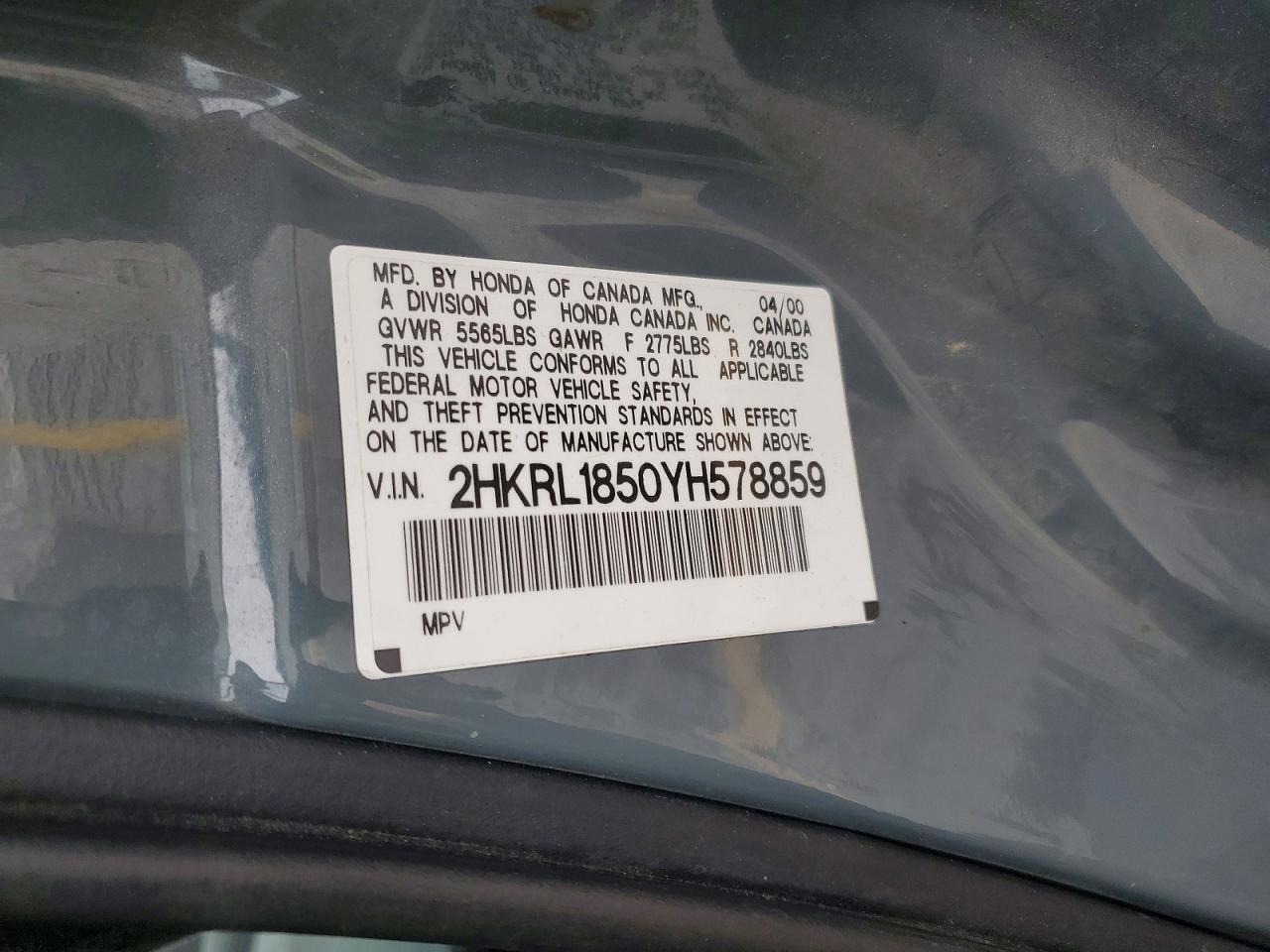 2000 HONDA ODYSSEY LX photo 25