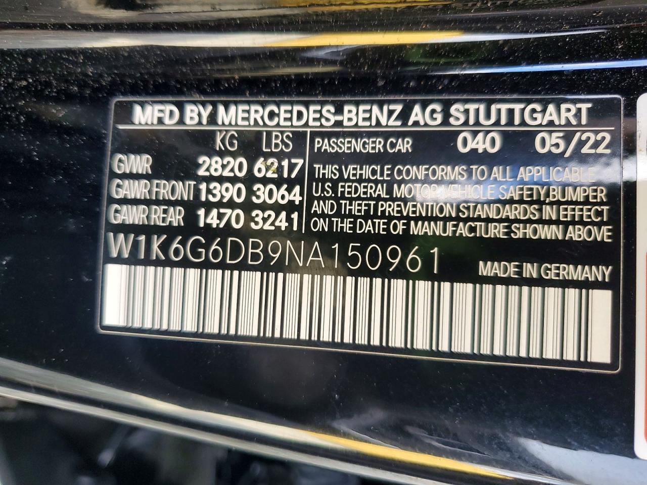 2022 MERCEDES-BENZ S 500 4MATIC photo 12