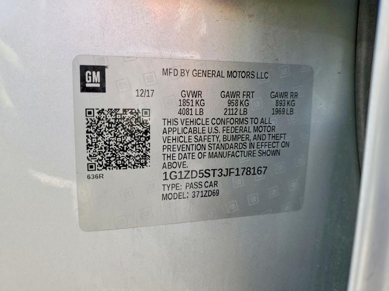 2018 CHEVROLET MALIBU LT photo 23