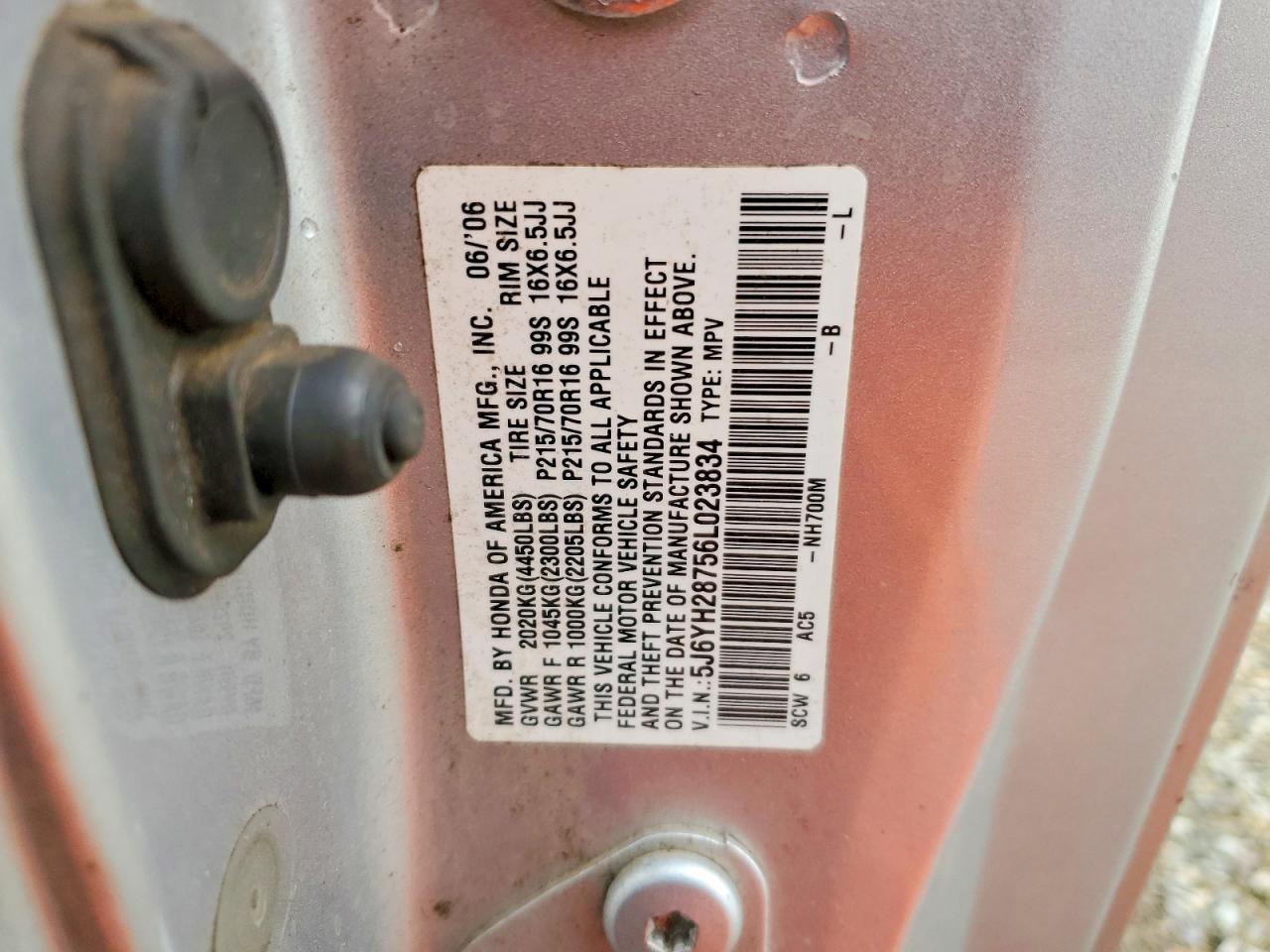 2006 HONDA ELEMENT EX photo 12