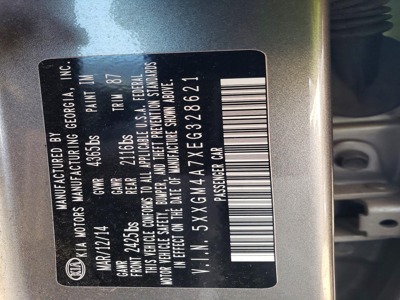 2014 KIA OPTIMA LX photo 12