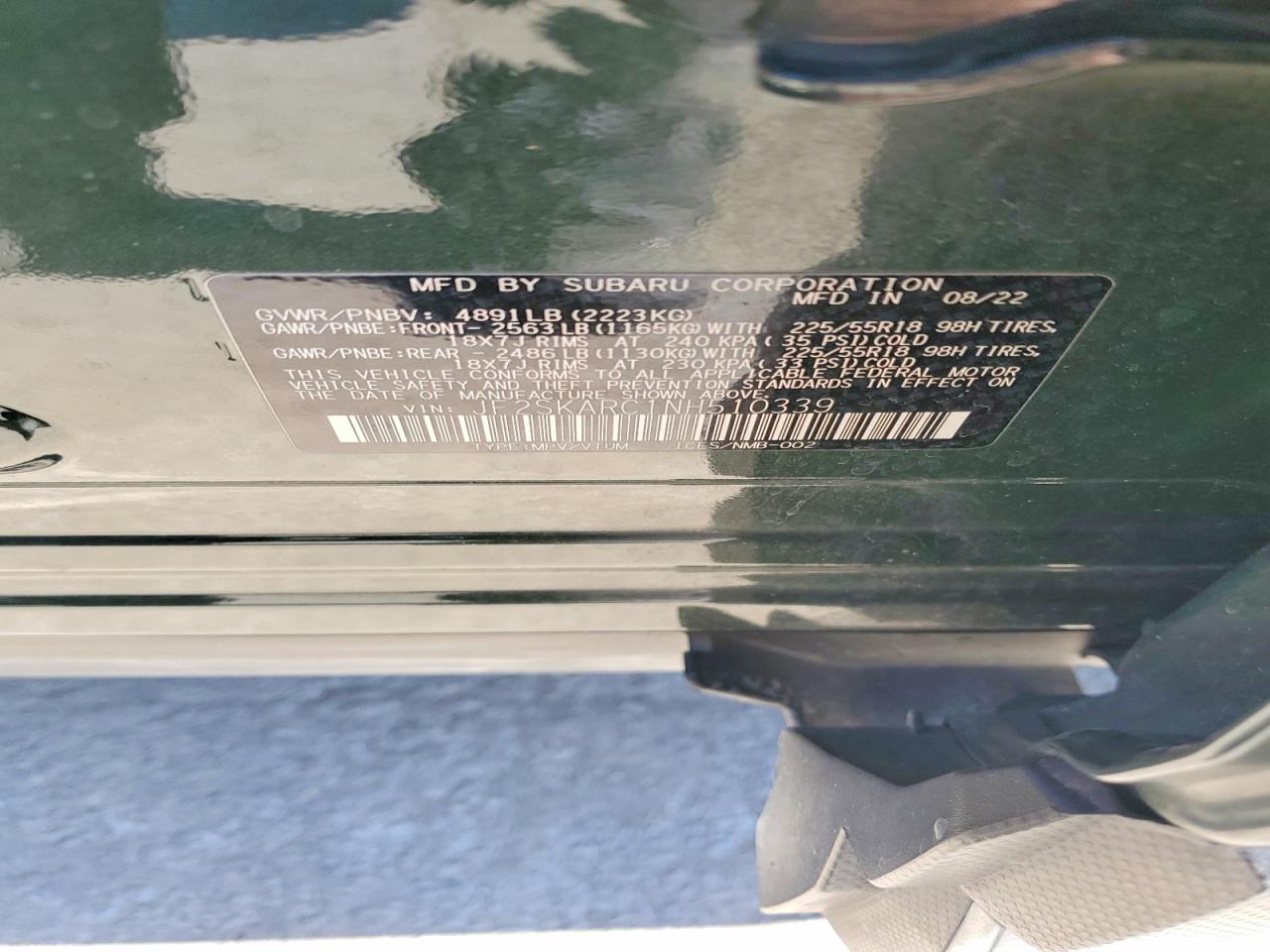 2022 SUBARU FORESTER TOURING photo 13