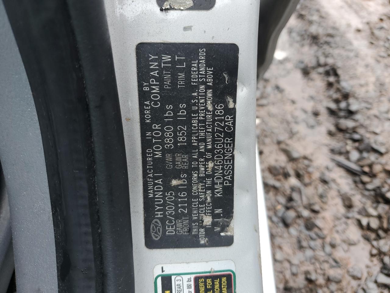 2006 HYUNDAI ELANTRA photo 23