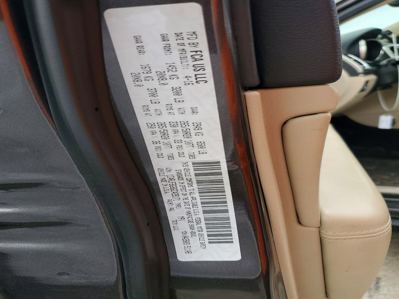 2016 JEEP GRAND CHEROKEE LIMITED photo 12