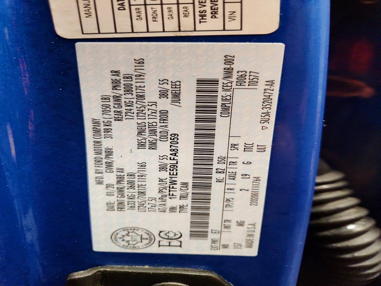 2020 FORD F150 SUPERCREW photo 34