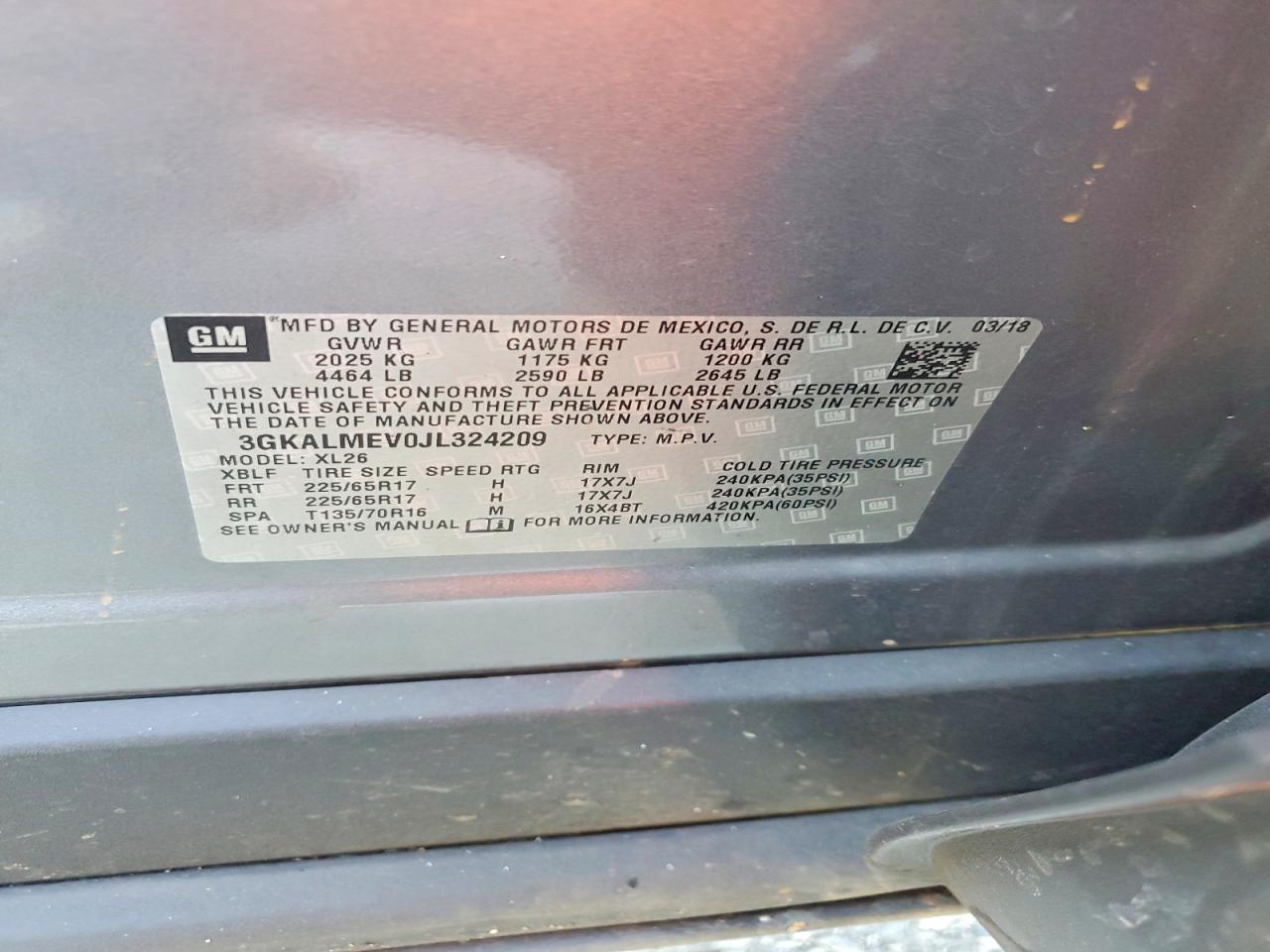 2018 GMC TERRAIN SLE photo 12