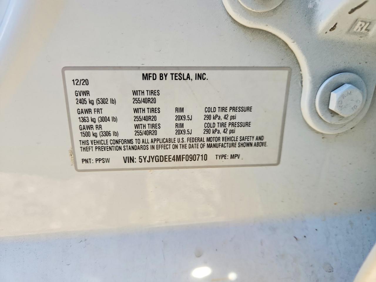 2021 TESLA MODEL Y photo 23