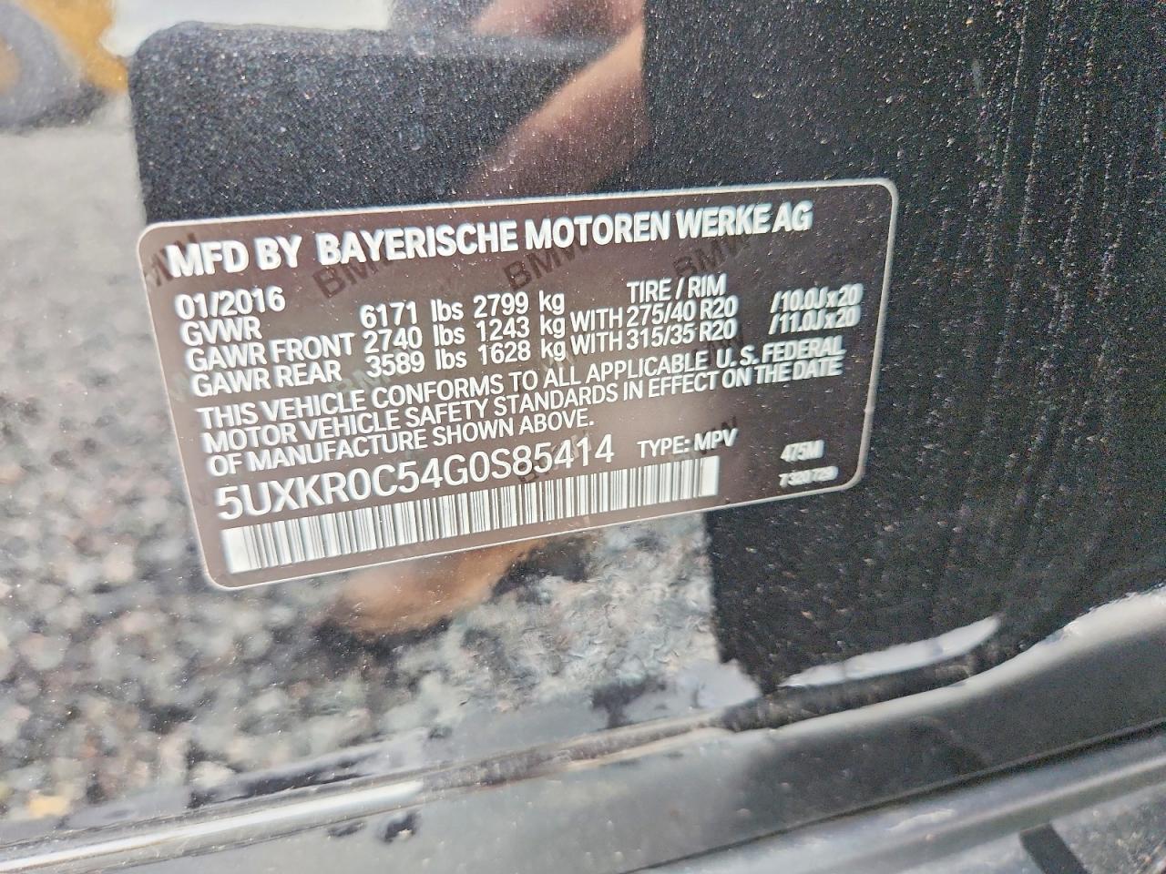 2016 BMW X5 XDRIVE35I photo 40