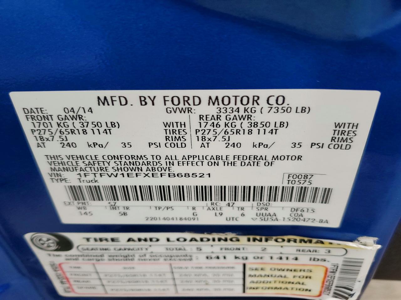 2014 FORD F150 SUPERCREW photo 23