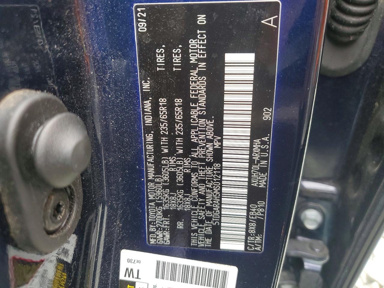 2021 TOYOTA HIGHLANDER HYBRID XLE photo 25